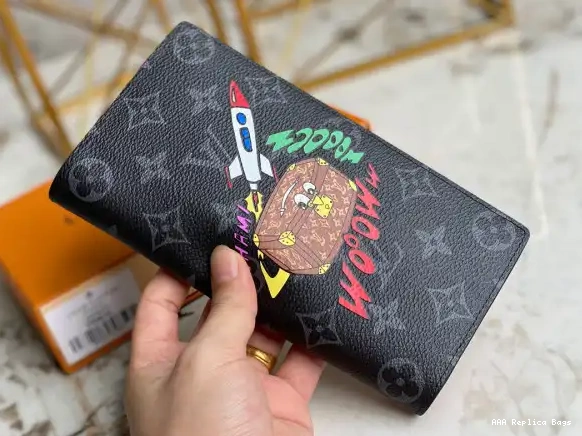 Aaa replica bags BRAZZA VUITTON LOUIS WALLET 0706